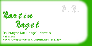 martin nagel business card